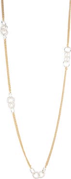 NORDSTROM RACK Slinky Ring Station Chain Necklace