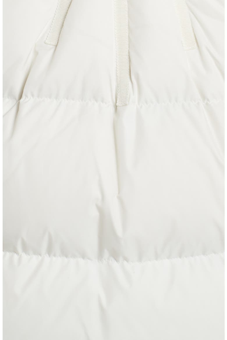 Accenteur Belted Quilted Down Puffer Coat, Alternate, color, WHITE
