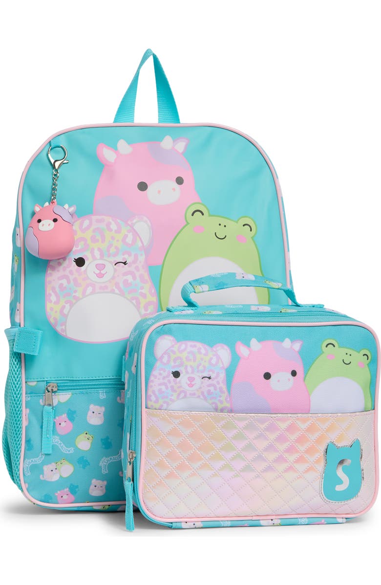 USPA ACCESSORIES Kids' Squishmallow Backpack & Lunchbox Set, Alternate, color, Teal
