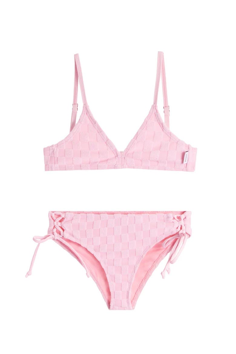 Terry Bikini Swimsuit, Alternate, color, Candy Pink