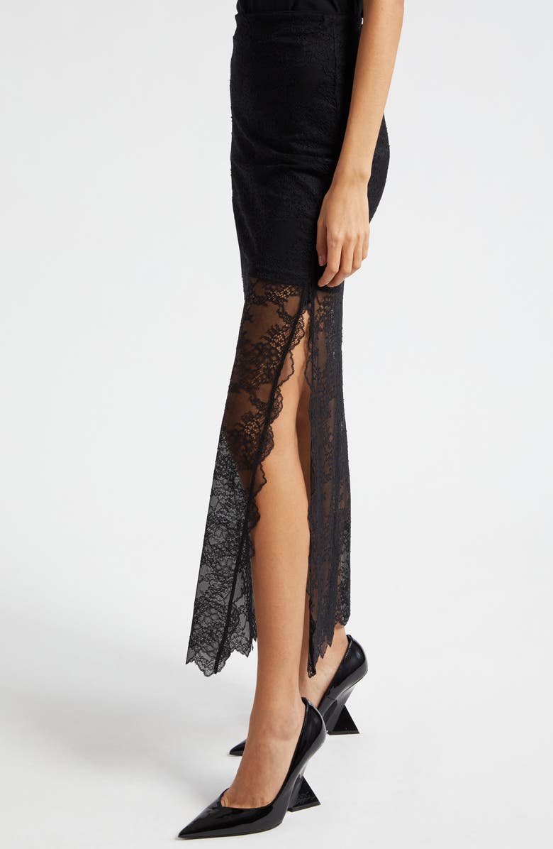 Alice + Olivia Iyanna Lace Maxi Skirt, Alternate, color, 