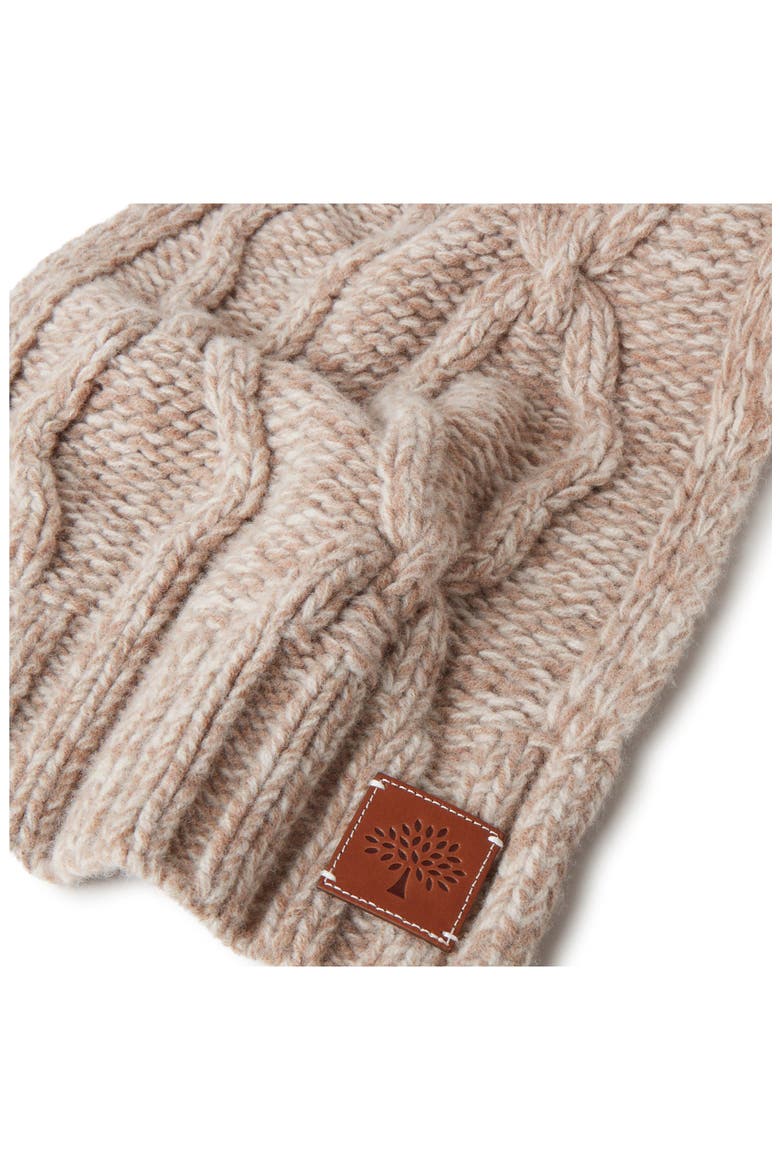 Pimlico Cable Knit Lambswool Scarf, Alternate, color, EGGSHELL/ MAPLE