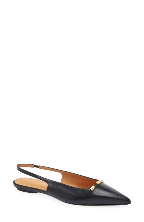 Tod's Barretta Pointed Toe Slingback Flat