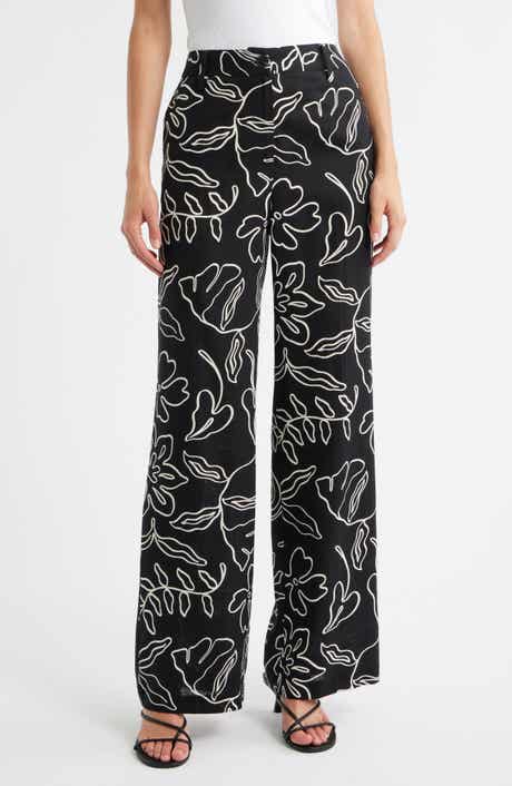MANGO Liza Print Wide Leg Pants