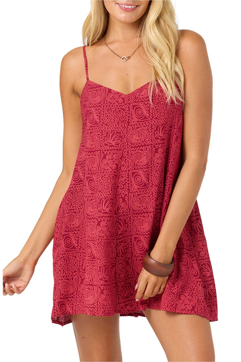 Darcy Aria Doodle Minidress, Alternate, color, RASPBERRY