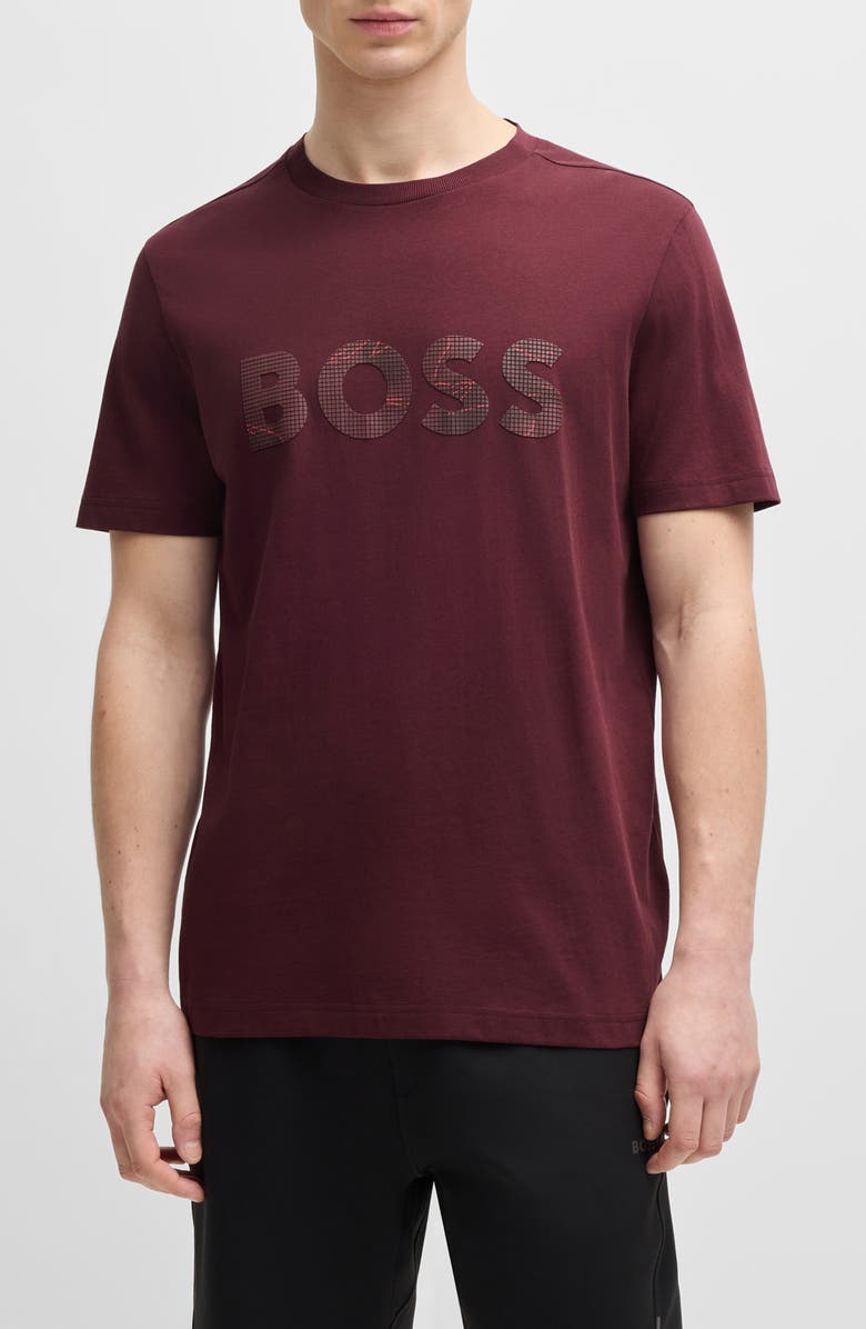 BOSS Glamping Logo Graphic T-Shirt, Main, color, Medium Red