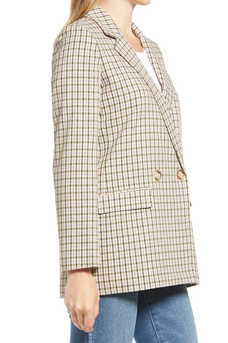Albermarle Plaid Dorset Blazer, Alternate, color, VIBRANT LILAC