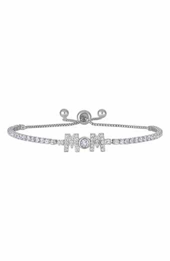 FZN Mom Cubic Zirconia Slider Bracelet