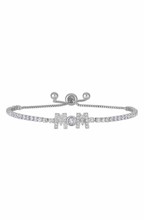 FZN Mom Cubic Zirconia Slider Bracelet