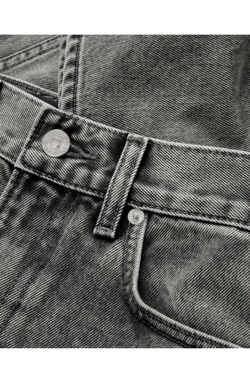 Veronica Beard Taylor High Waist Wide Leg Jeans In Gray