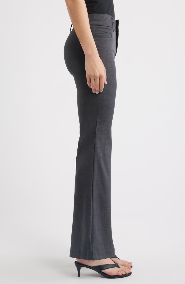 NIKKI LUND Amber Flare Pants, Alternate, color, Grey