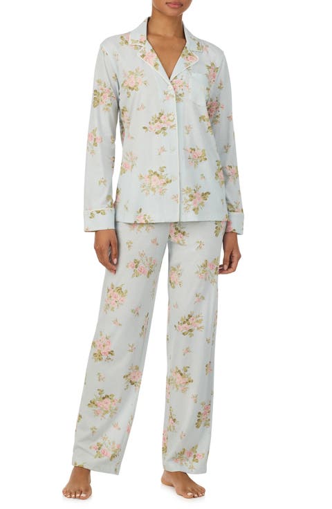 Floral Cotton & Viscose Pajamas