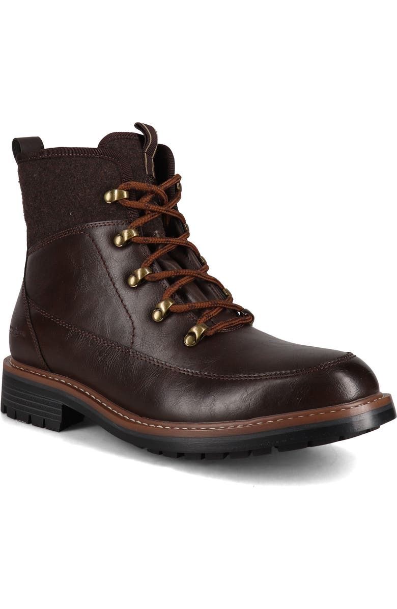 AQUATHERM BY SANTANA CANADA Teton Waterproof Faux Fur Lined Commuter Boot, Main, color, Dark Brown