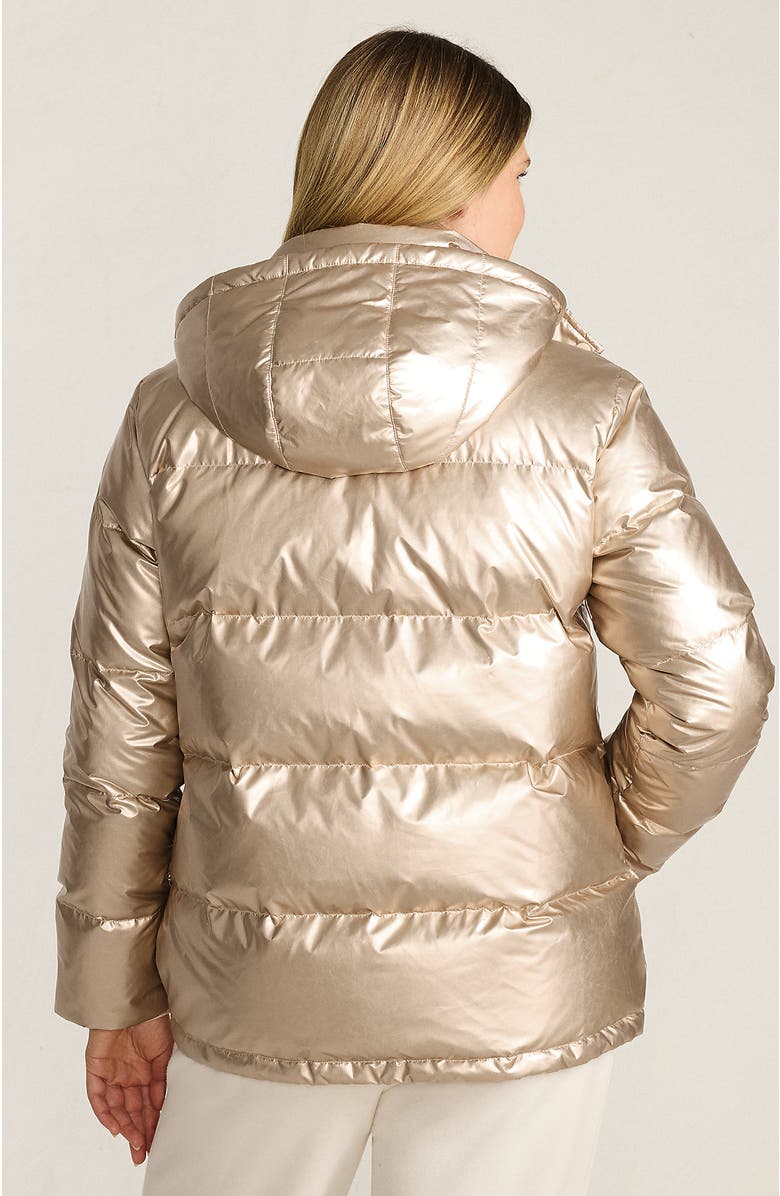 Lands' End Wide Channel 600 Down Puffer Jacket, Alternate, color, Gold Shine