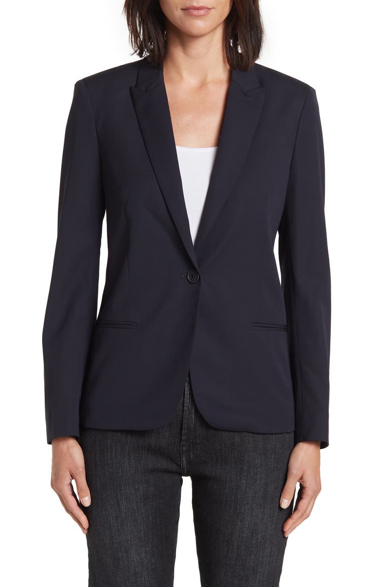 Vedy Strass Love Wool Blazer, Alternate, color, NAVY