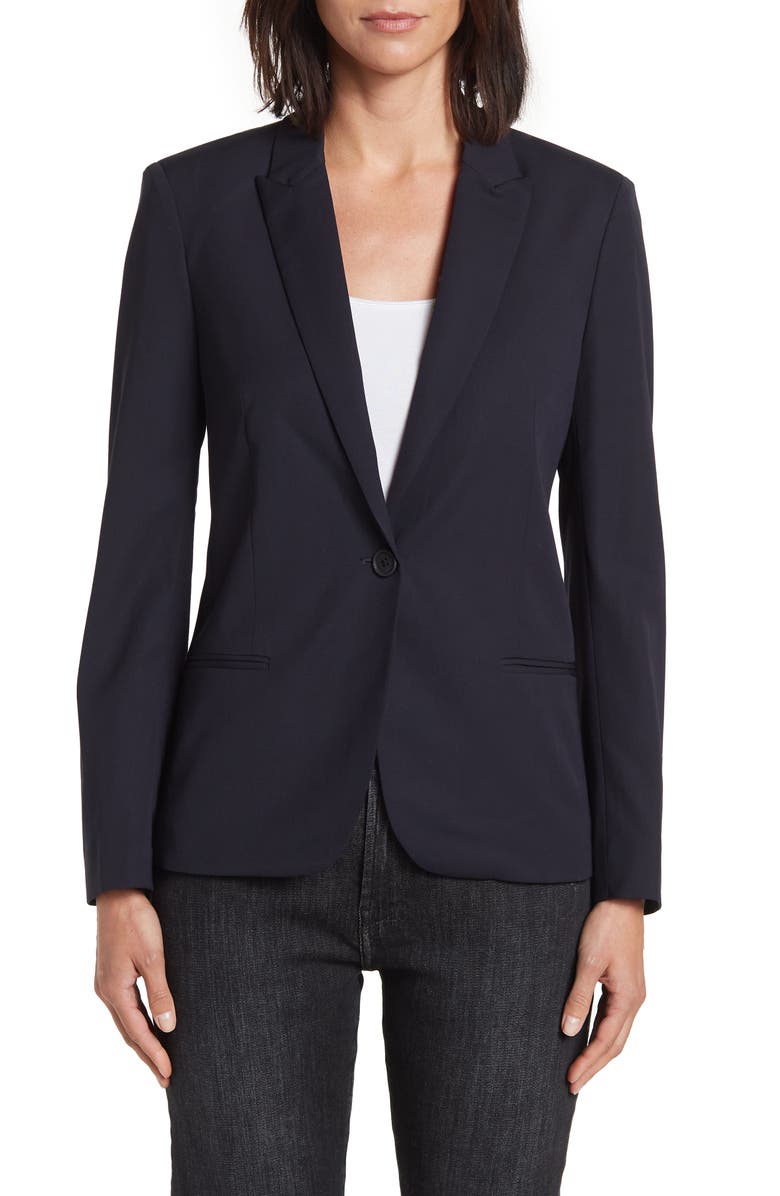 Zadig & Voltaire Vedy Strass Love Wool Blazer, Alternate, color,