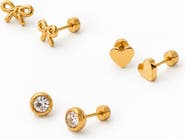 Pip Pop Classic Long Post Stud Earrings Set