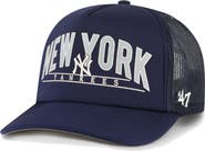 '47 Men's '47 Navy New York Yankees Backhaul Foam Trucker Snapback Hat