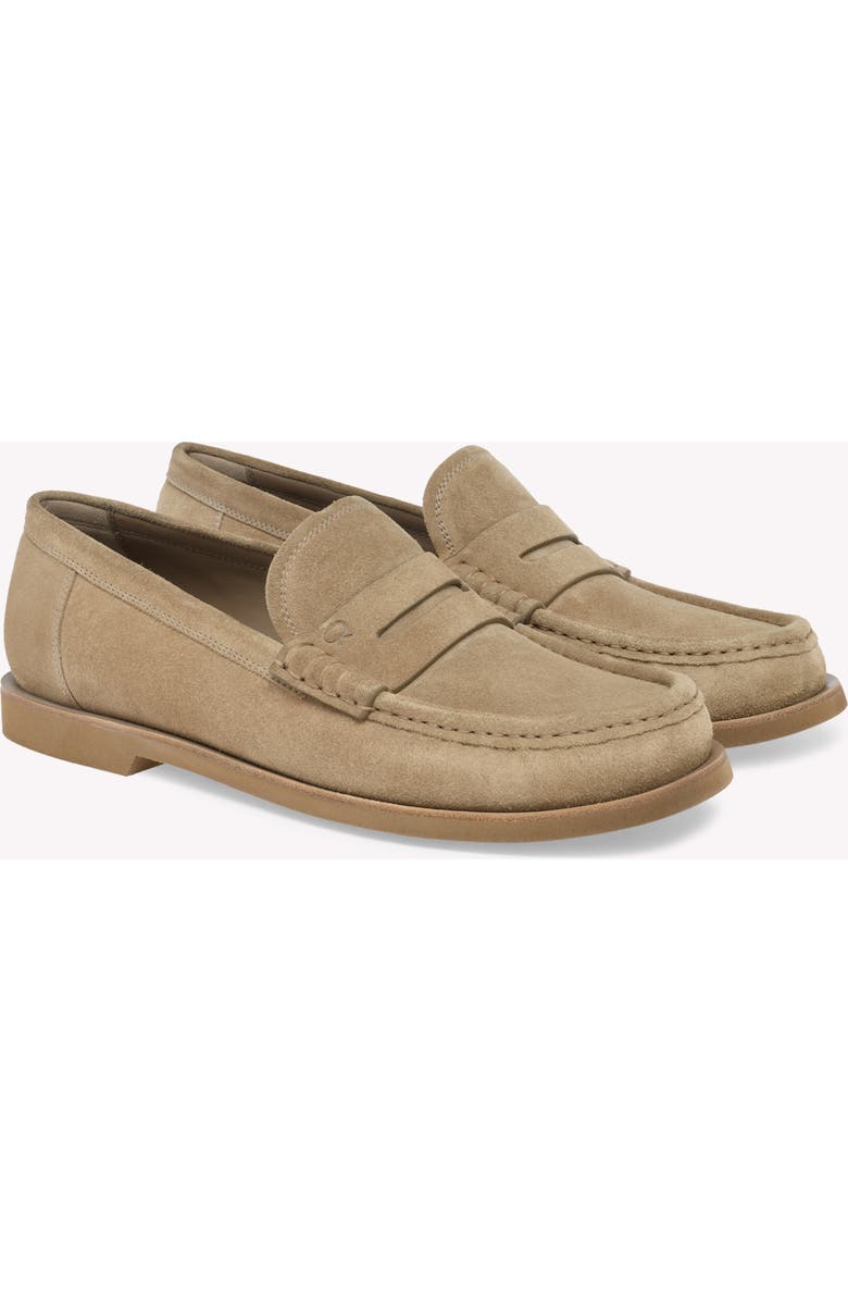 Gianvito Rossi Vernon Mocassin, Alternate, color, Brown Suede Leather