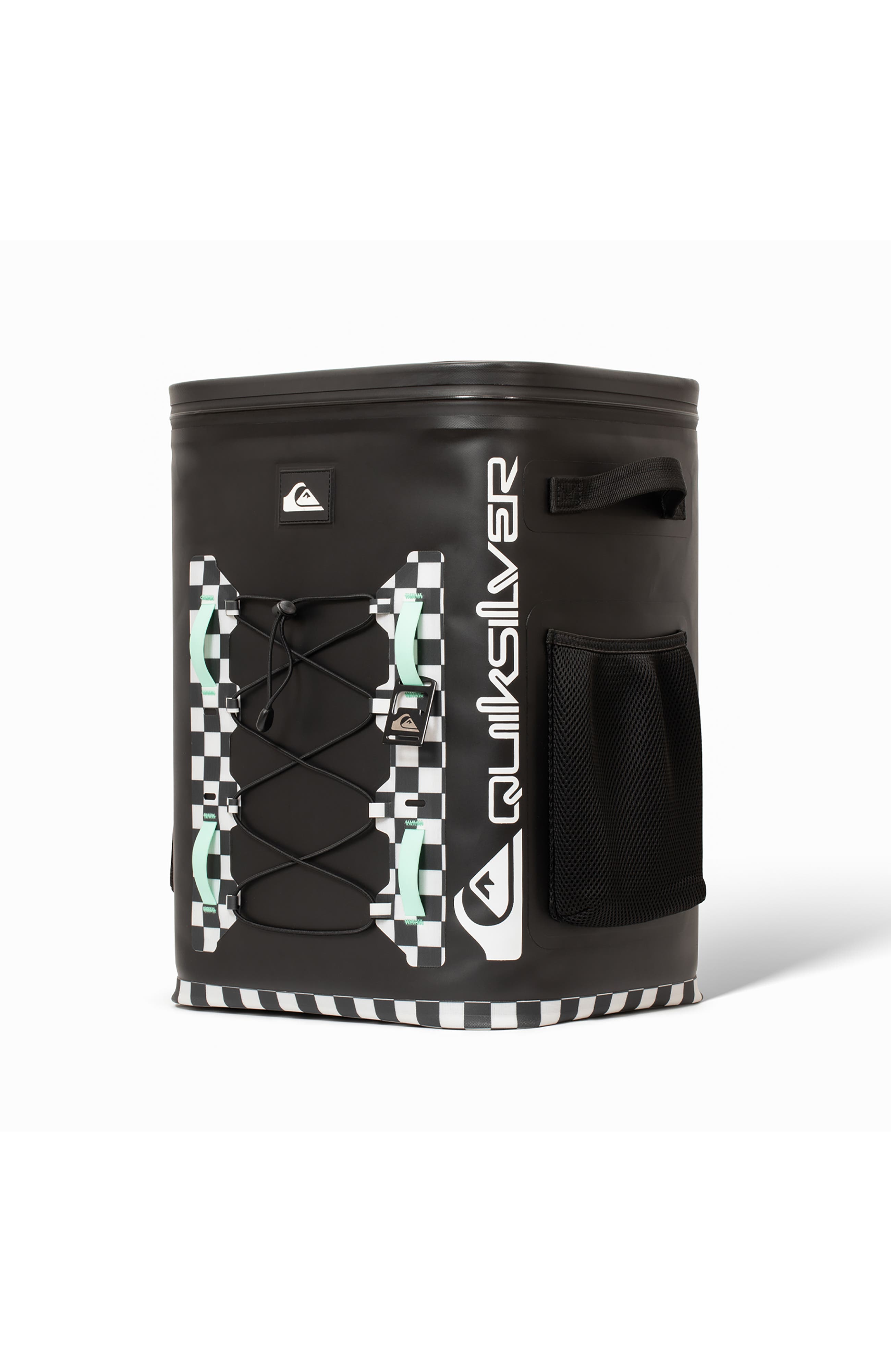 Quiksilver Shoreline 20L Multi-Layer Insulated Cooler Backpack with Bottle Opener, Alternate, color, Original Checkered