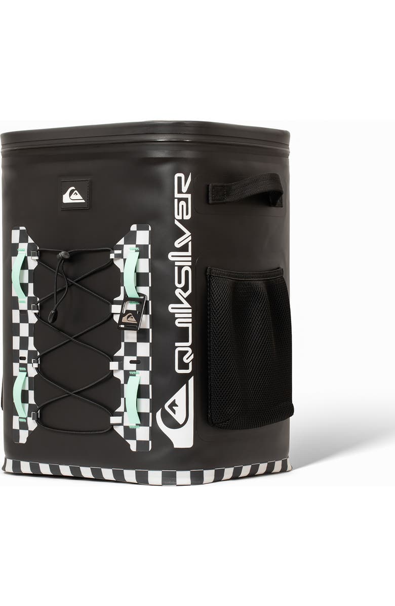 Quiksilver Shoreline 20L Multi-Layer Insulated Cooler Backpack with Bottle Opener, Alternate, color, Original Checkered