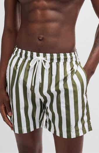 BOSS Teo Stripe Swim Trunks