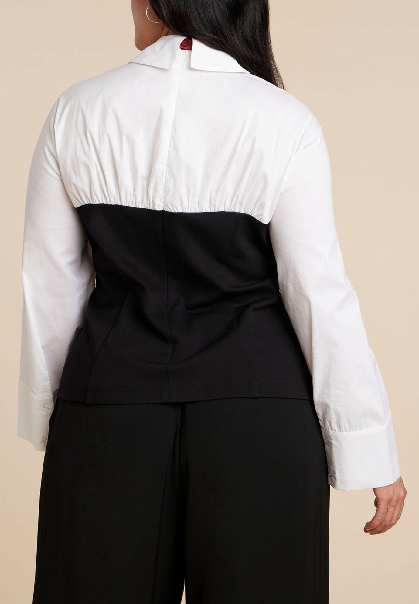 Bustier Button Up Twofer - image 2