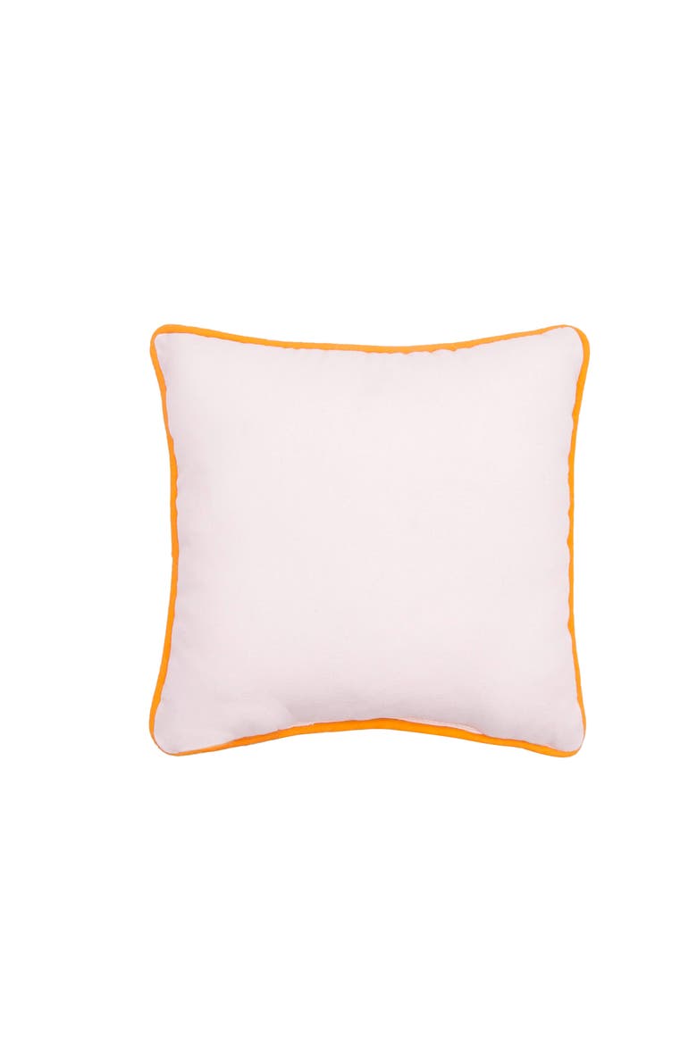 "The Witching Hour is Near" 100% Cotton Mini Halloween Accent Pillow 10" x 10", Alternate, color, White