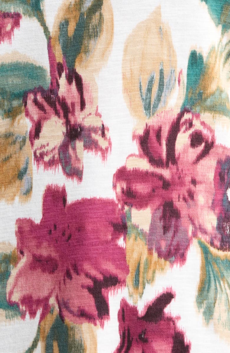 Tommy Bahama Ashby Isles Floral Cotton T-Shirt, Alternate, color, Coconut