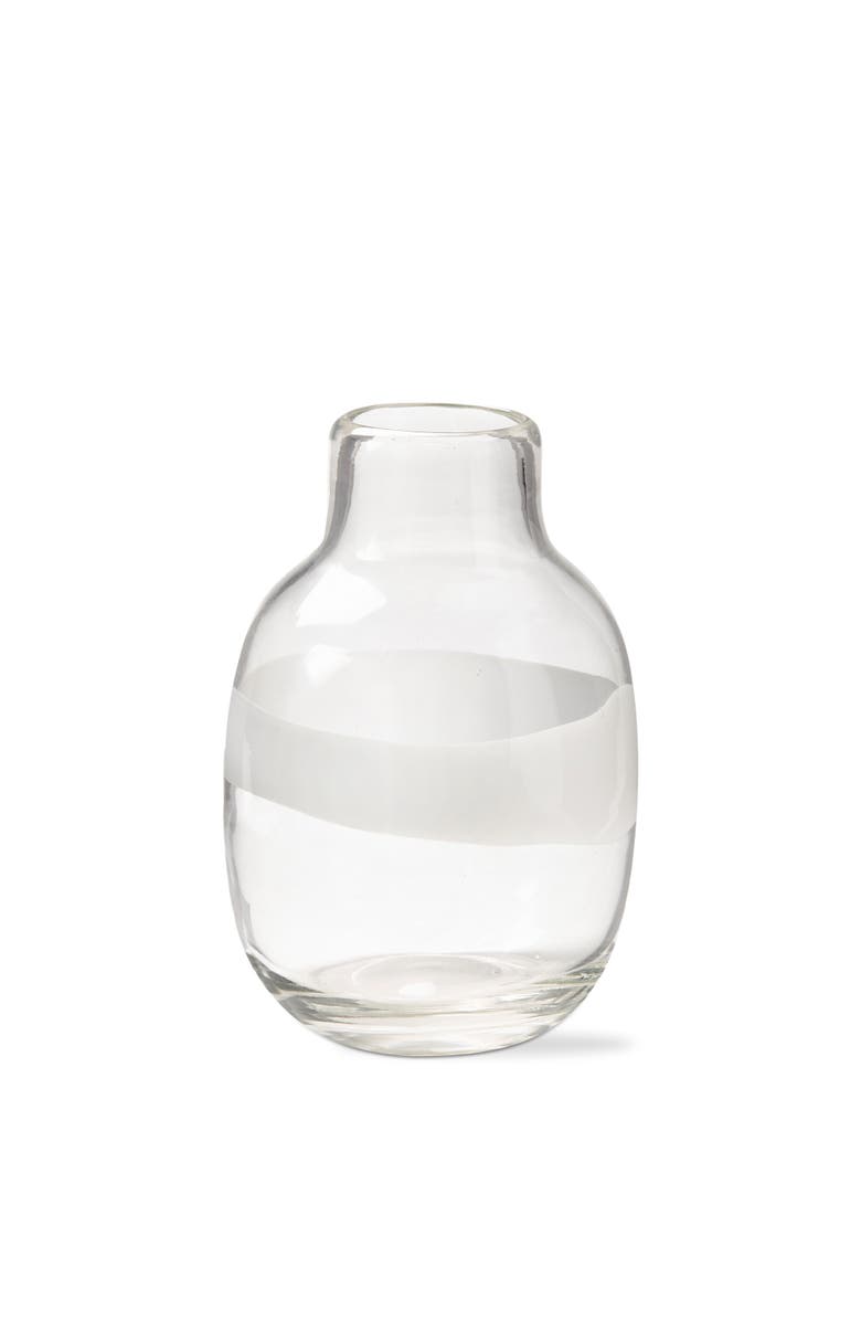tag Headlands Small White Multi Glass Decorative Vase, Main, color, White