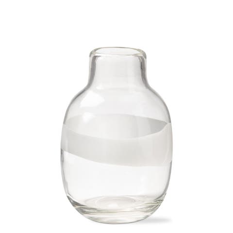 Headlands Small White Multi Glass Decorative Vase