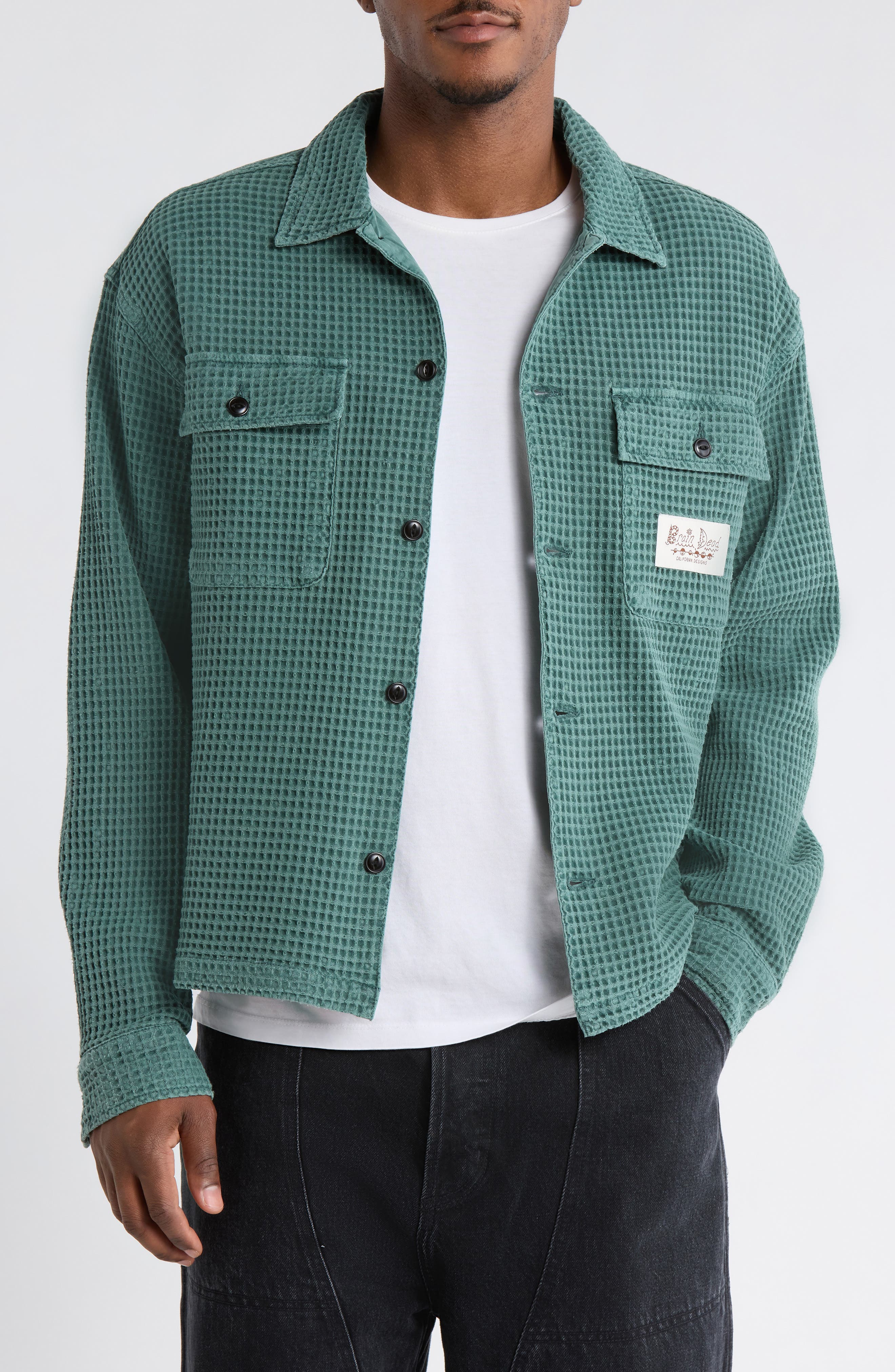Waffle Button-Up Shirt