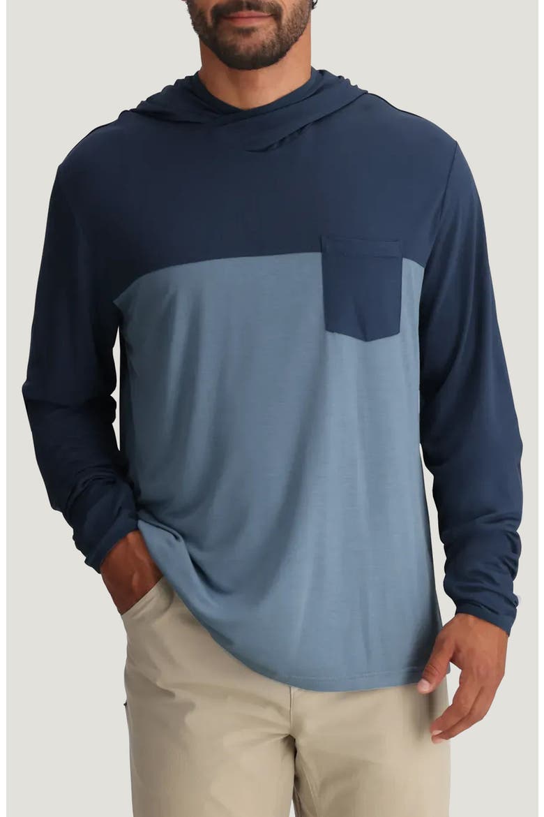 Hybrid Performance Hoodie, Main, color, TRUE NAVY / BLUE FOG