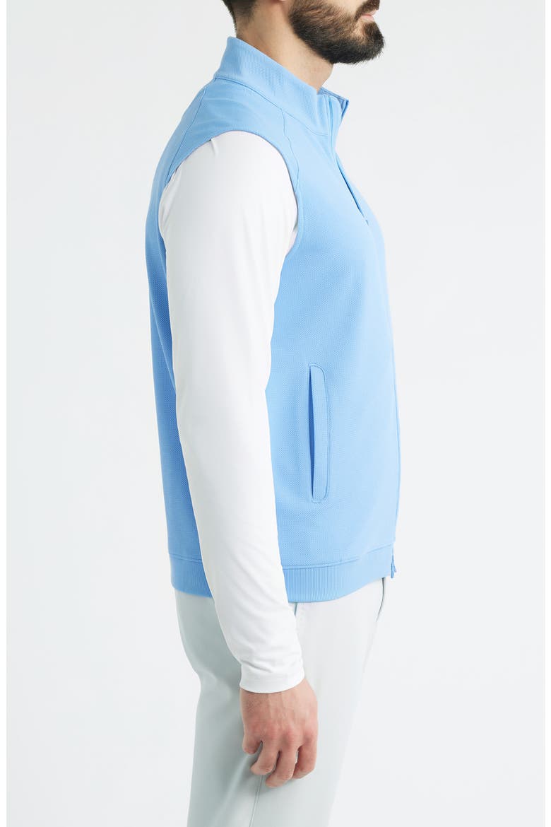 Peter Millar Cradle Piqué Performance Full Zip Vest (Men) | Nordstrom