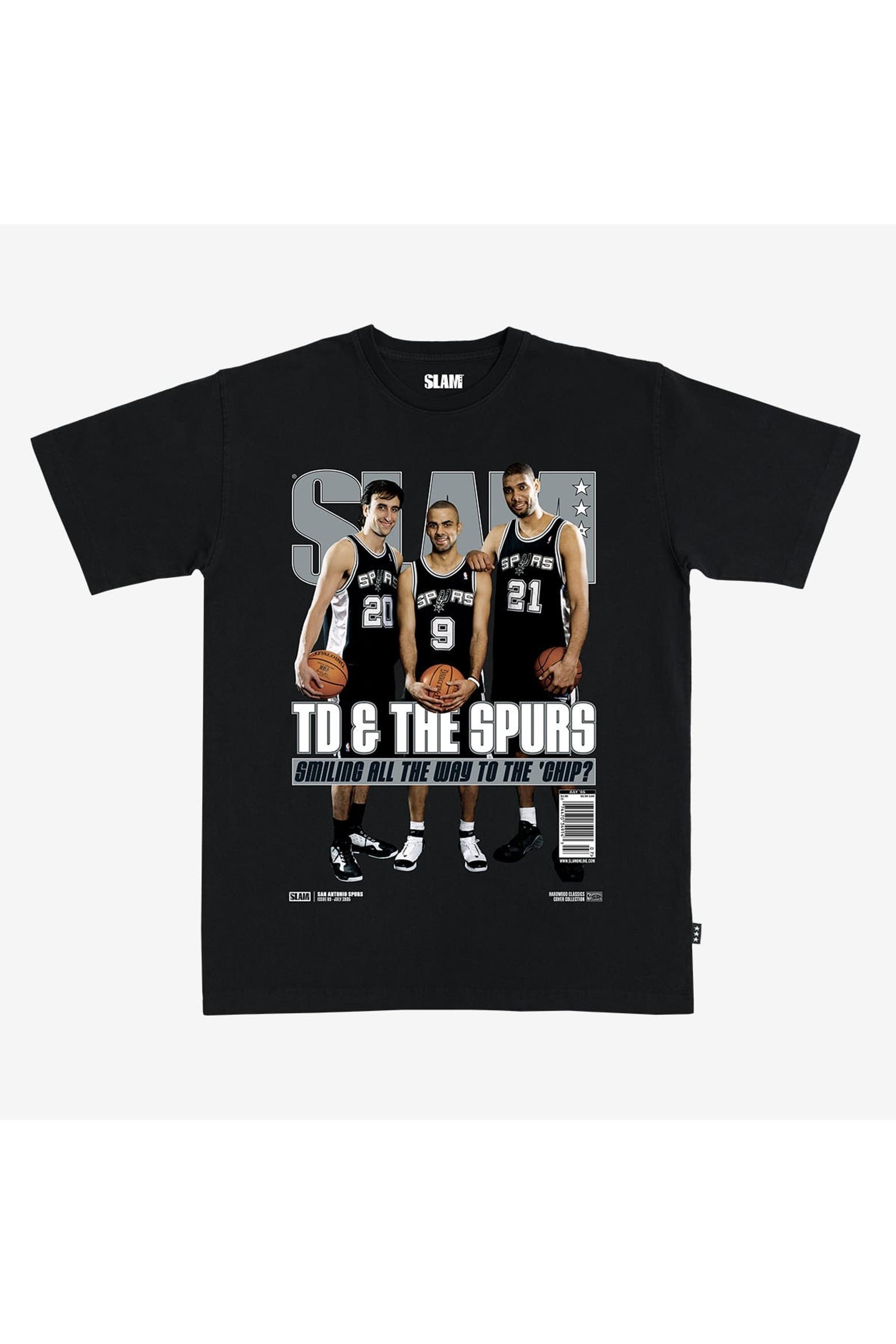 Tim Card Balance SLAM Unisex SLAM Tim Duncan, Manu Ginobili & Tony Parker Black San ...