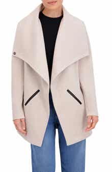 Drape Collar Open Front Jacket