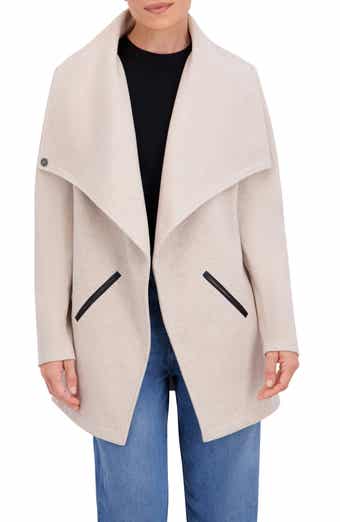 Drape Collar Open Front Jacket
