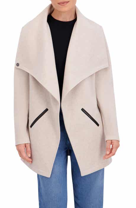 Ookie & Lala Drape Collar Open Front Jacket