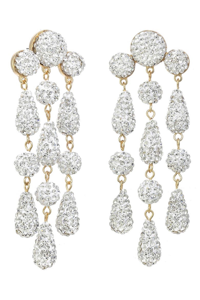 Chandelier Earrings, Main, color, CRYSTAL