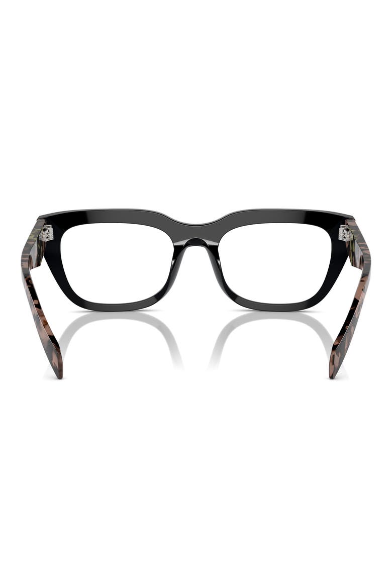 54mm Rectangular Optical Glasses, Alternate, color, BLACK