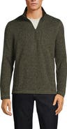 Lands' End Quarter Zip Sweater Fleece