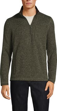 Lands' End Quarter Zip Sweater Fleece