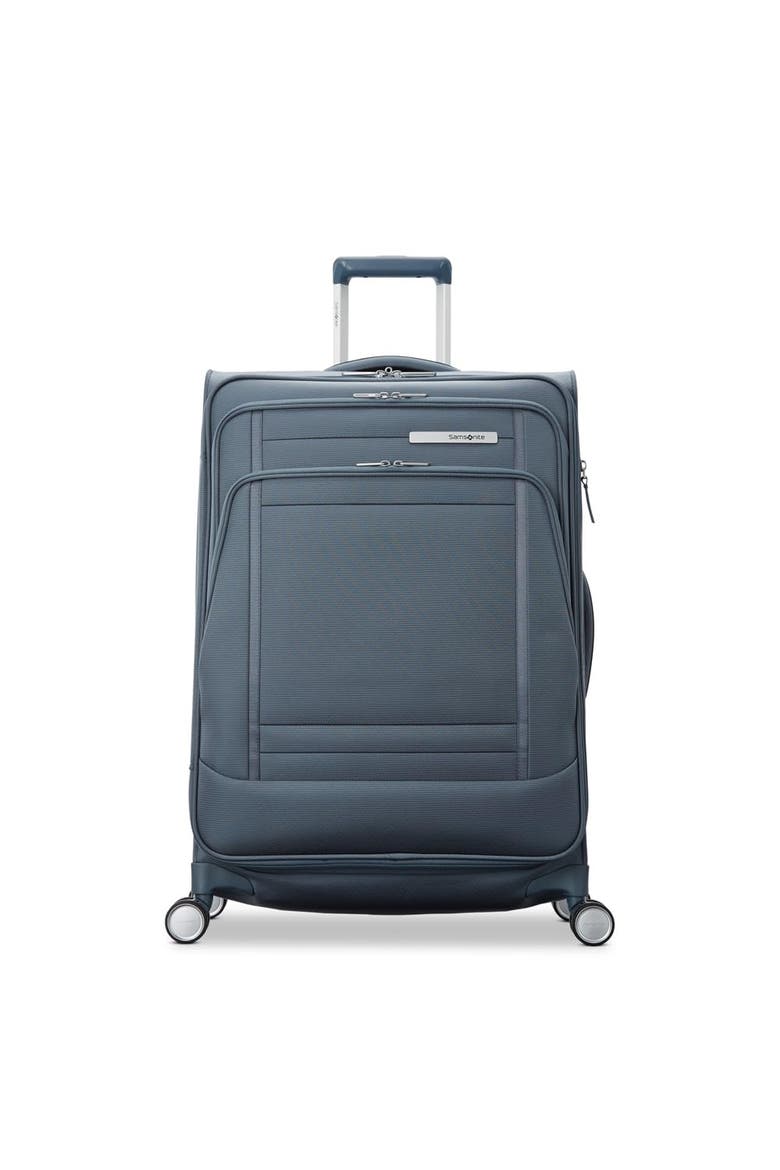 UpLIFT Softside Expandable (20"/25"/29") 3 Piece Spinner Luggage Set, Alternate, color, Elemental Blue