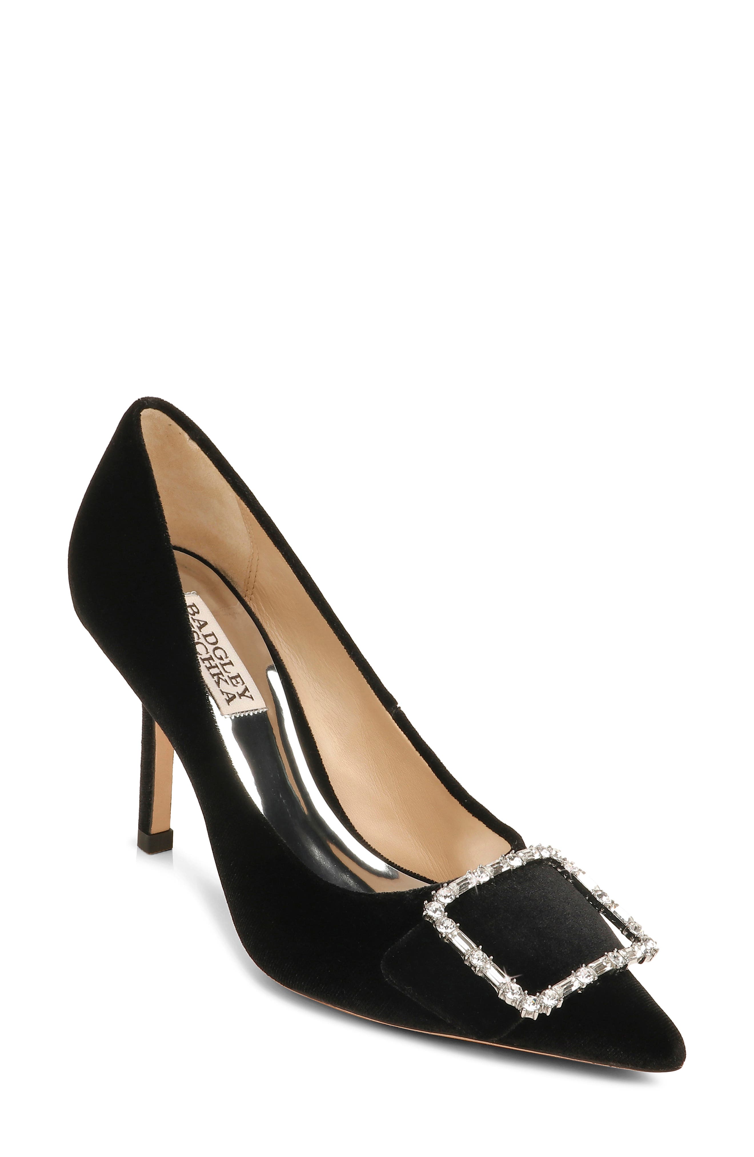 badgley mischka devi pointed toe pump