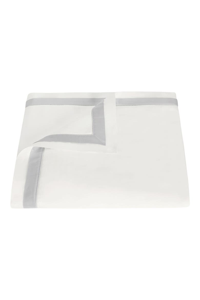 Ambrose Duvet Cover, Main, color, BONE/ SILVER