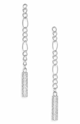 Sterling Forever Audlyn Chain Drop Earrings