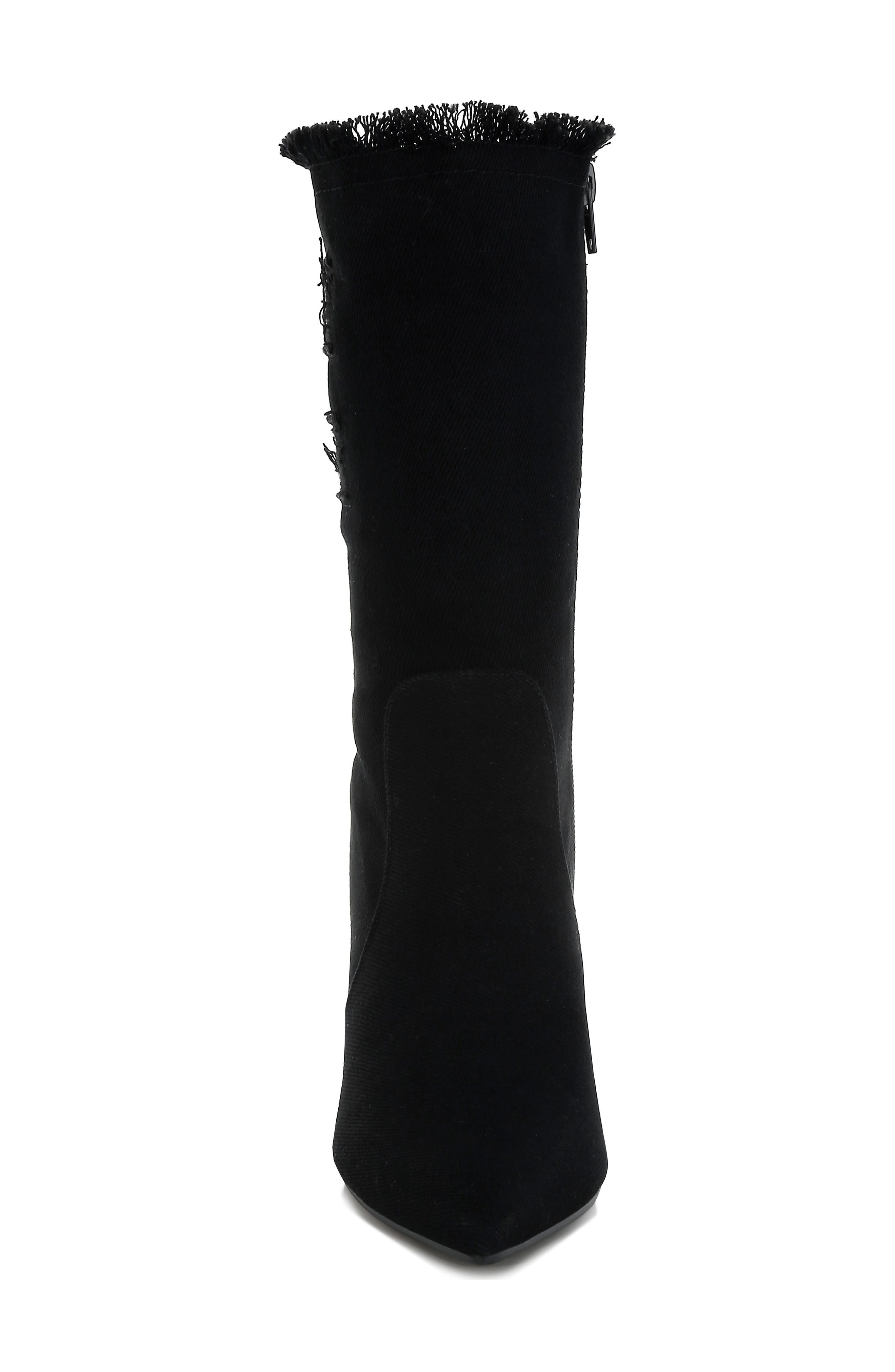 LONDON RAG Himkok Fringed Pointed Toe Boot, Alternate, color, 