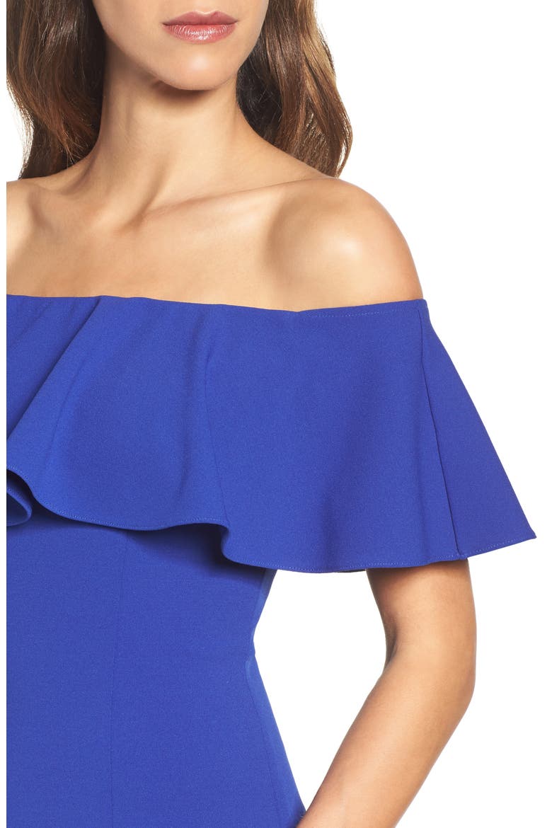 Off the Shoulder Gown, Alternate, color, NEPTUNE