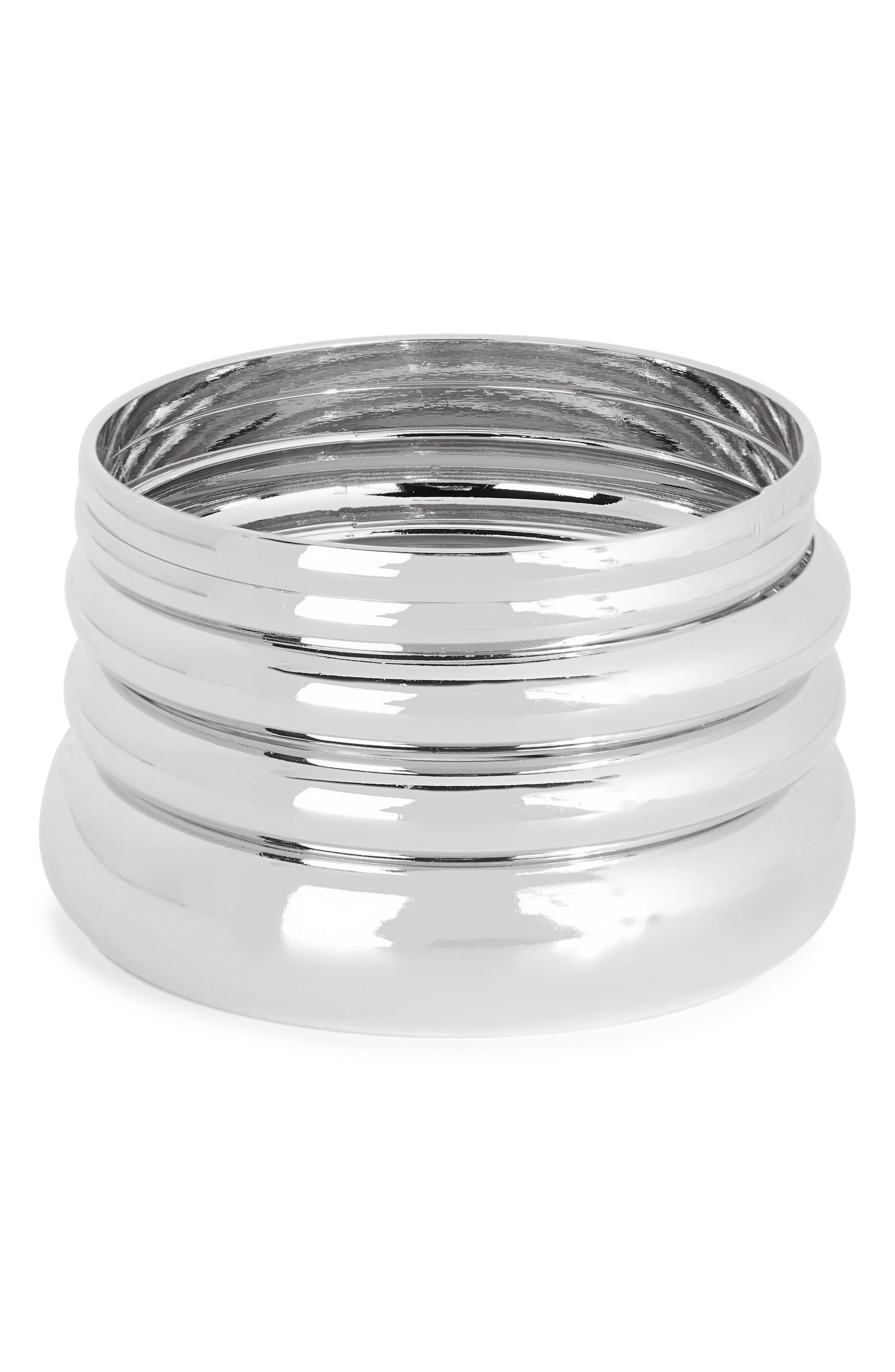 NATASHA 5-Pack Bangle Bracelets