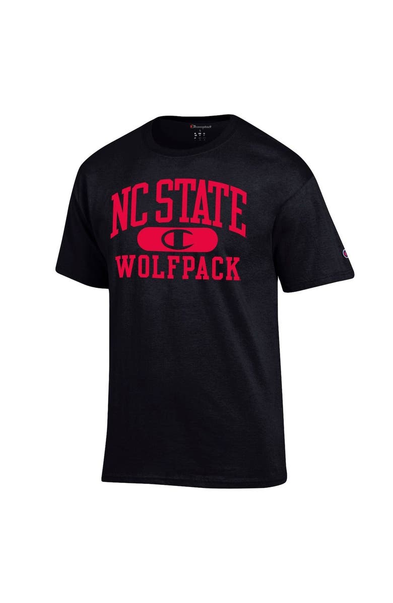 Champion Men's Champion Black NC State Wolfpack Arch Pill T-Shirt, Alternate, color,